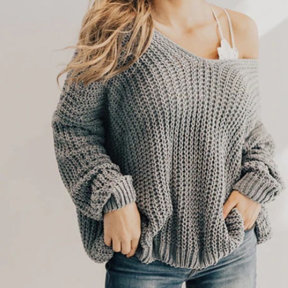 Oversized Knit Sweater - Picture 1 of 3